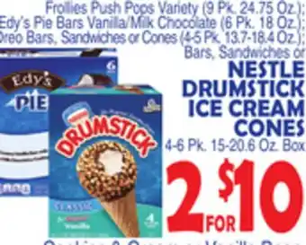 Bravo Supermarkets NESTLE DRUMSTICK ICE CREAM CONES offer