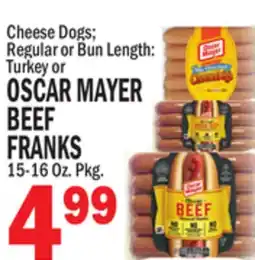 Bravo Supermarkets OSCAR MAYER BEEF FRANKS offer