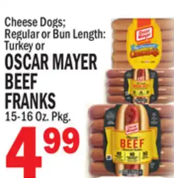 Bravo Supermarkets OSCAR MAYER BEEF FRANKS offer