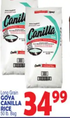 Bravo Supermarkets GOYA CANILLA RICE offer