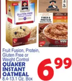 Bravo Supermarkets QUAKER INSTANT OATMEAL offer