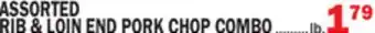 Bravo Supermarkets ASSORTED RIB & LOIN END PORK CHOP COMBO offer