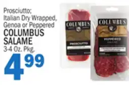 Bravo Supermarkets COLUMBUS SALAME offer
