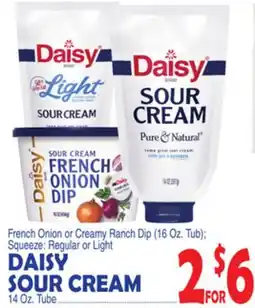 Bravo Supermarkets DAISY SOUR CREAM 14 Oz. Tube offer