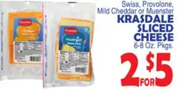 Bravo Supermarkets KRASDALE SLICED CHEESE offer