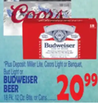 Bravo Supermarkets BUDWEISER BEER offer