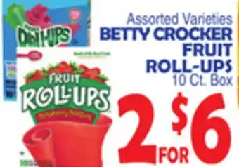 Bravo Supermarkets BETTY CROCKER FRUIT ROLL-UPS offer