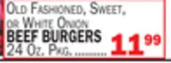Bravo Supermarkets BEEF BURGERS offer
