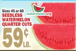 Bravo Supermarkets SEEDLESS WATERMELON QUARTER CUTS offer