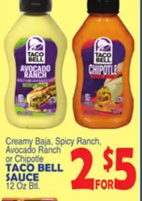 Bravo Supermarkets TACO BELL SAUCE offer