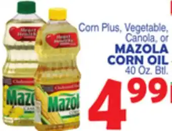 Bravo Supermarkets MAZOLA CORN OIL offer