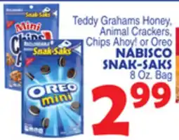 Bravo Supermarkets NABISCO SNAK-SAKS offer