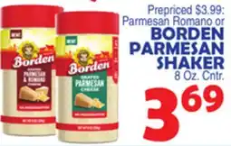 Bravo Supermarkets BORDEN PARMESAN SHAKER offer