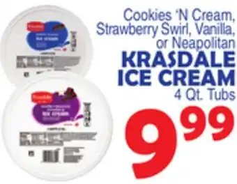 Bravo Supermarkets KRASDALE ICE CREAM offer