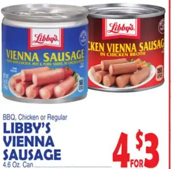 Bravo Supermarkets LIBBY'S VIENNA SAUSAGE offer
