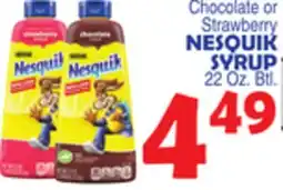 Bravo Supermarkets NESQUIK SYRUP offer