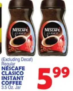 Bravo Supermarkets NESCAFE CLASICO INSTANT COFFEE offer