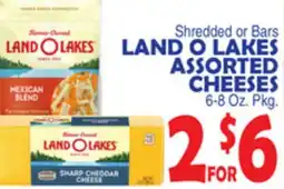 Bravo Supermarkets LAND O LAKES ASSORTED CHEESES offer