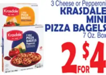 Bravo Supermarkets KRASDALE MINI PIZZA BAGELS offer