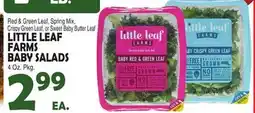 Bravo Supermarkets LITTLE LEAF FARMS BABY SALADS offer