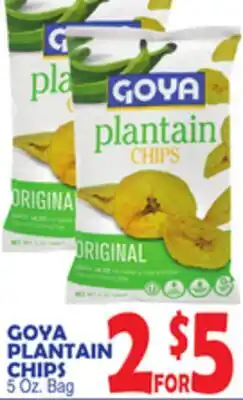 Bravo Supermarkets GOYA PLANTAIN CHIPS offer
