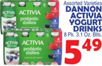 Bravo Supermarkets DANNON ACTIVIA YOGURT DRINKS offer