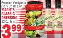 Bravo Supermarkets MARIE'S CLASSIC DRESSING 12 Oz. Jars offer