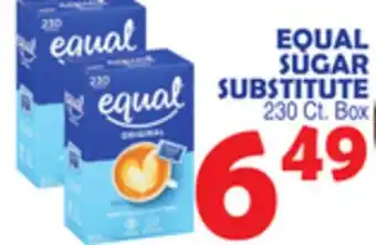Bravo Supermarkets EQUAL SUGAR SUBSTITUTE offer