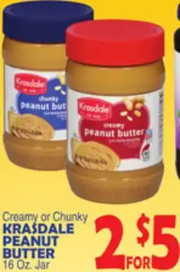 Bravo Supermarkets KRASDALE PEANUT BUTTER offer