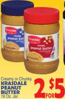 Bravo Supermarkets KRASDALE PEANUT BUTTER offer