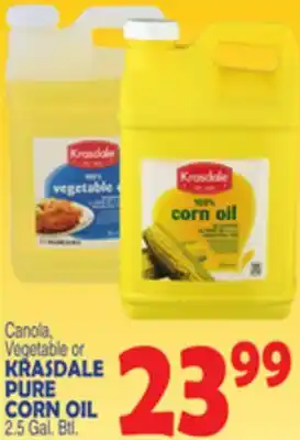 Bravo Supermarkets KRASDALE PURE CORN OIL offer
