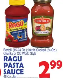 Bravo Supermarkets RAGU PASTA SAUCE offer