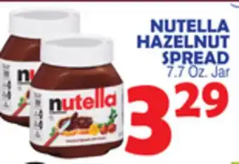 Bravo Supermarkets NUTELLA HAZELNUT SPREAD offer