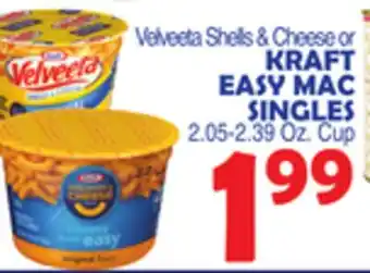 Bravo Supermarkets KRAFT EASY MAC SINGLES offer