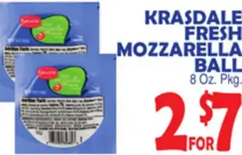 Bravo Supermarkets KRASDALE FRESH MOZZARELLA BALL offer