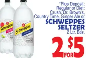 Bravo Supermarkets SCHWEPPES SELTZER offer