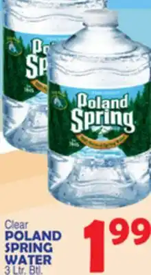 Bravo Supermarkets POLAND SPRING WATER offer