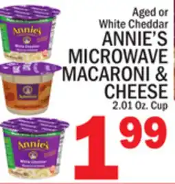 C Town ANNIE'S MICROWAVE MACARONI & CHEESE offer