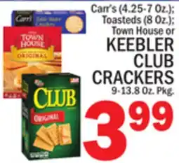 C Town KEEBLER CLUB CRACKERS 9-13.8 Oz. Pkg offer