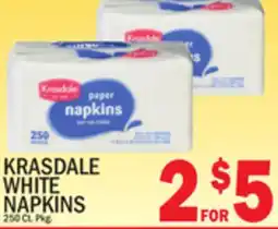 C Town KRASDALE WHITE NAPKINS offer