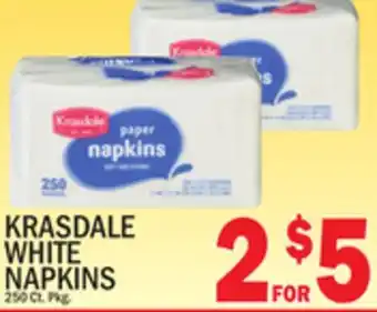 C Town KRASDALE WHITE NAPKINS offer