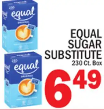 C Town EQUAL SUGAR SUBSTITUTE offer