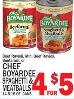 C Town CHEF BOYARDEE SPAGHETTI & MEATBALLS offer