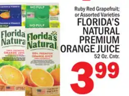 C Town FLORIDA'S NATURAL PREMIUM ORANGE JUICE offer