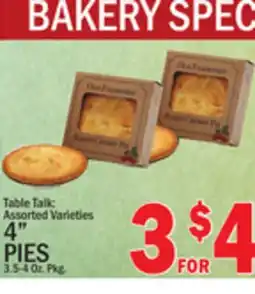 C Town TABLE TALK 4 PIES offer