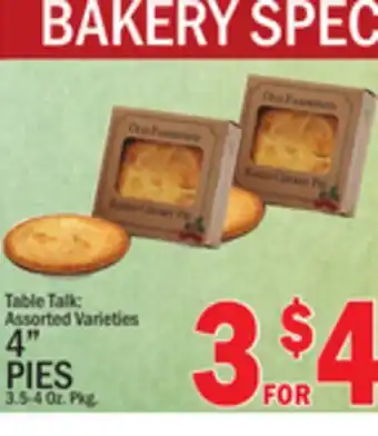 C Town TABLE TALK 4 PIES offer
