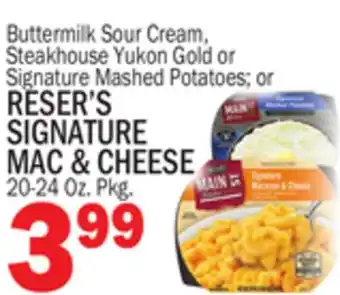 C Town RESER'S SIGNATURE SIGNATURE MAC & CHEESE offer