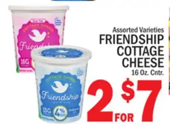 C Town FRIENDSHIP COTTAGE CHEESE offer