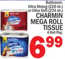 C Town CHARMIN MEGA ROLL TISSUE 4 Roll Pkg offer