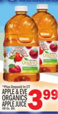 C Town APPLE & EVE ORGANICS APPLE JUICE offer